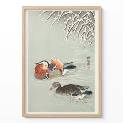 Mandarin Ducks by Ohara Koson