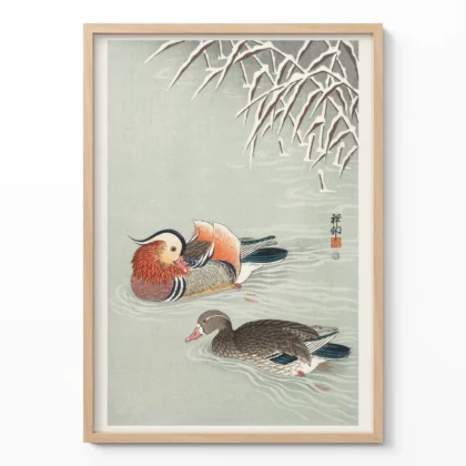 Mandarin Ducks by Ohara Koson