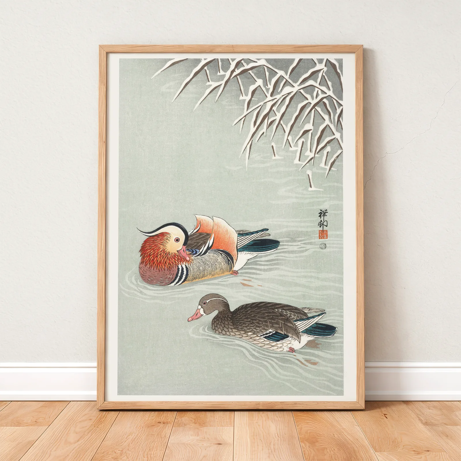 Mandarin Ducks by Ohara Koson