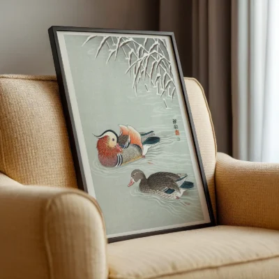 Mandarin Ducks by Ohara Koson