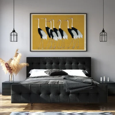 Ogata Kōrin – 7 Birds Japanese Wall Art