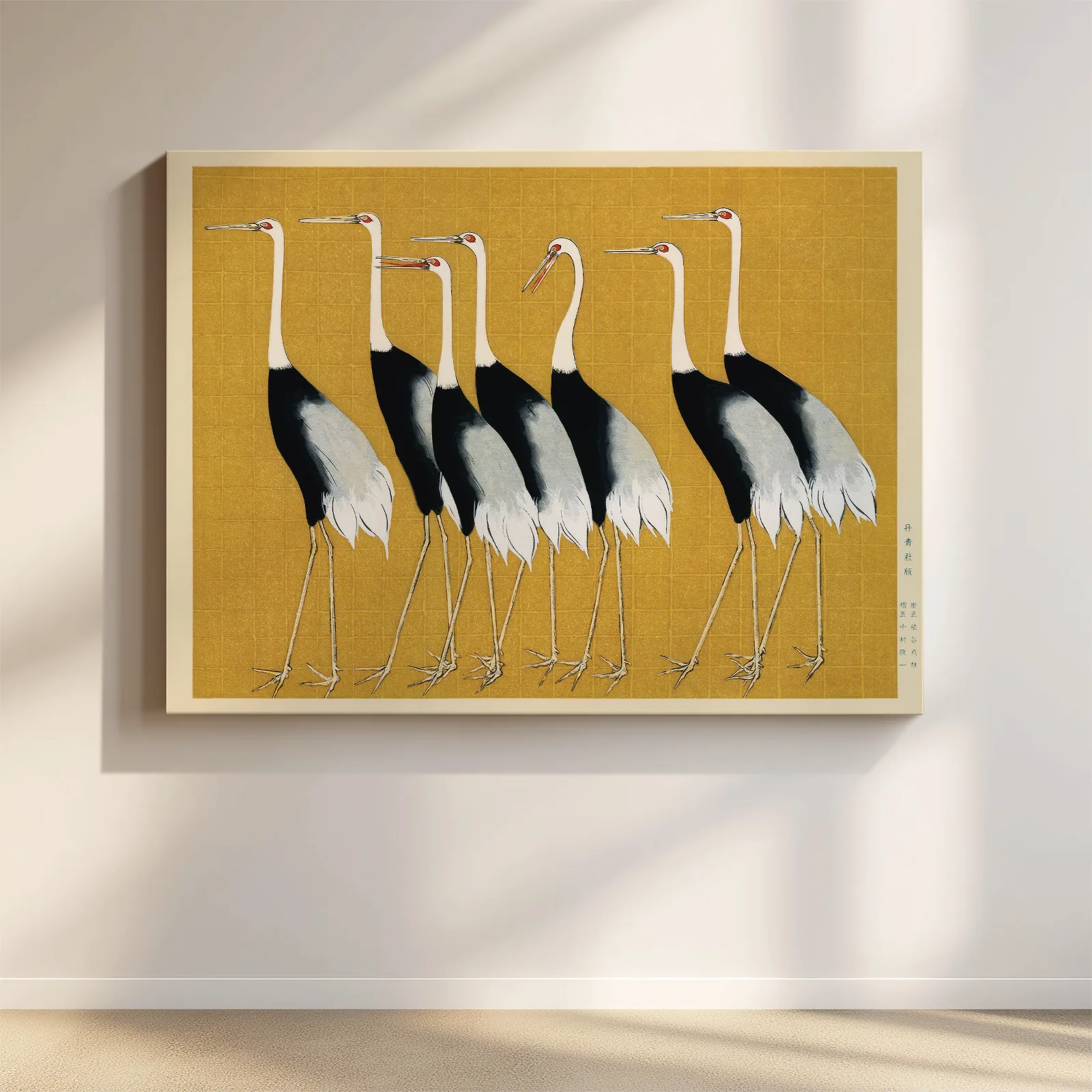 Ogata Kōrin – 7 Birds Japanese Wall Art