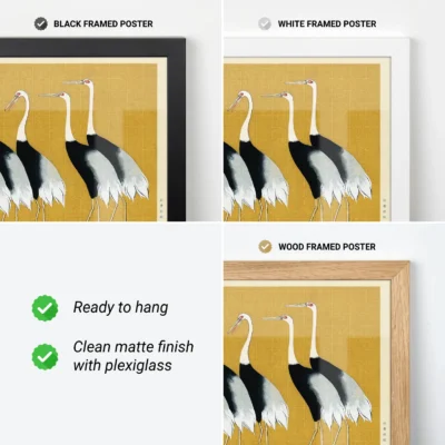 Ogata Kōrin – 7 Birds Japanese Wall Art