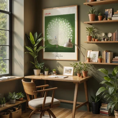 Peacock by Ohara Koson