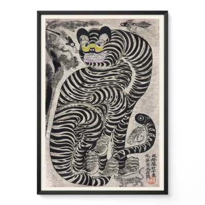 Talismanic Tiger – Vintage Japanese Wall Art