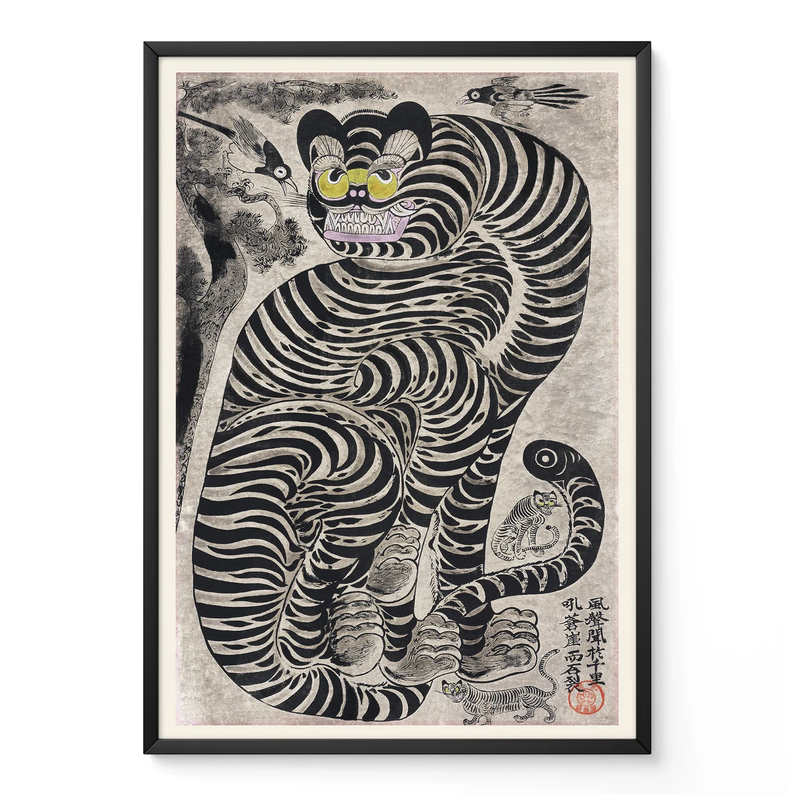 Talismanic Tiger – Vintage Japanese Wall Art Talismanic Tiger – Vintage Japanese Wall Art