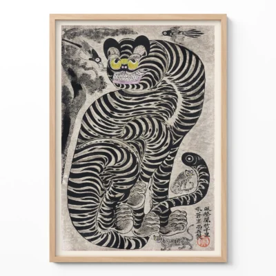Talismanic Tiger – Vintage Japanese Wall Art