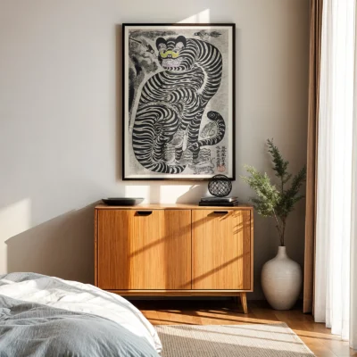 Talismanic Tiger – Vintage Japanese Wall Art