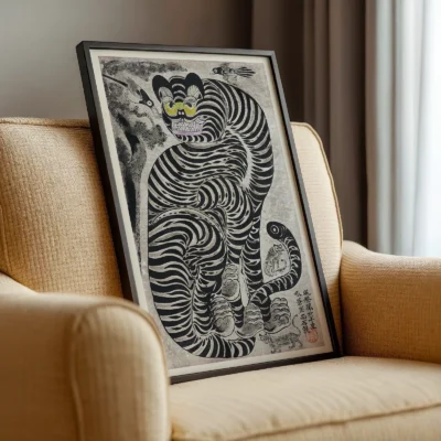Talismanic Tiger – Vintage Japanese Wall Art