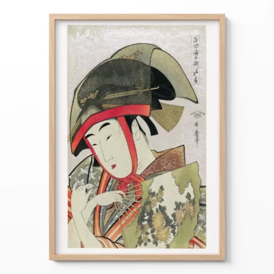 Utamaro Kitagawa Wall Art – Woman Dancer With Fan