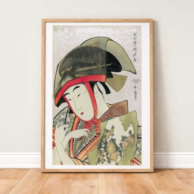 Utamaro Kitagawa Wall Art – Woman Dancer With Fan