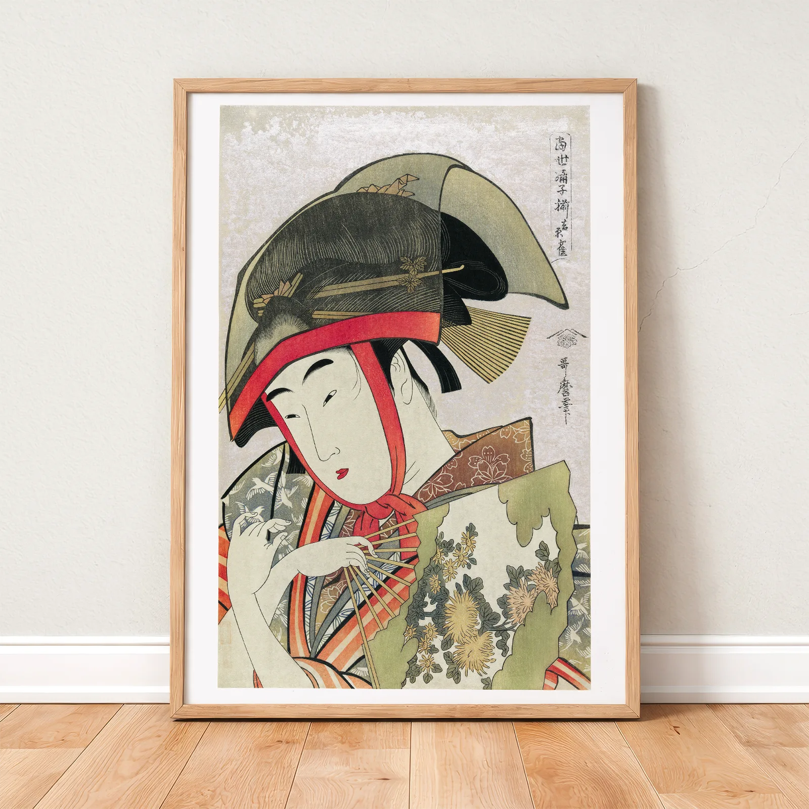 Utamaro Kitagawa Wall Art – Woman Dancer With Fan