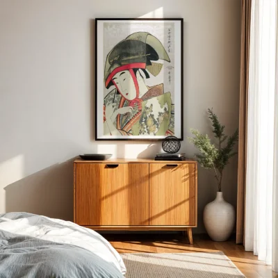 Utamaro Kitagawa Wall Art – Woman Dancer With Fan