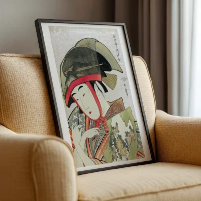 Utamaro Kitagawa Wall Art – Woman Dancer With Fan