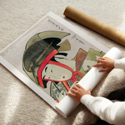 Utamaro Kitagawa Wall Art – Woman Dancer With Fan