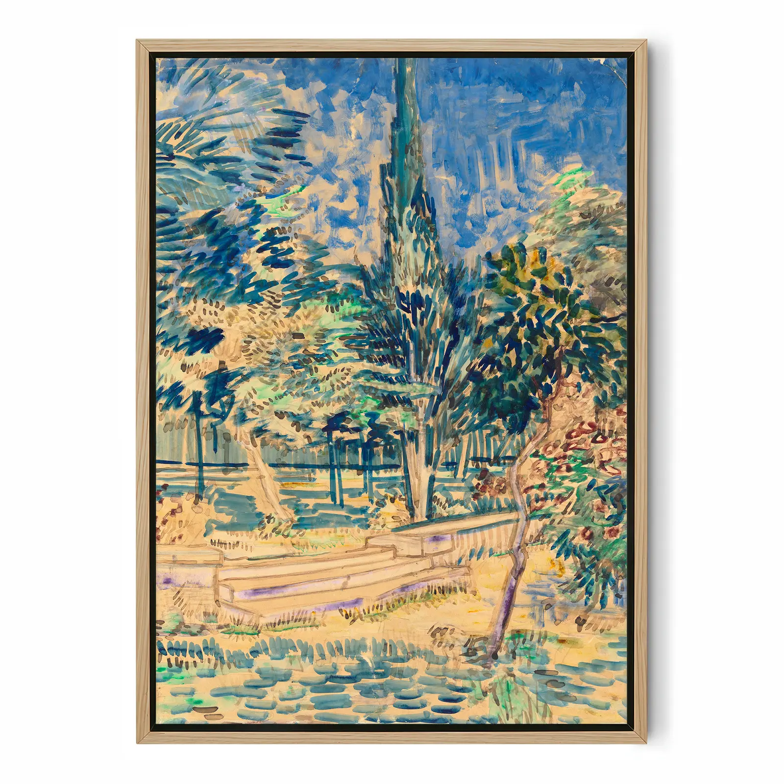 Vincent van Gogh Wall Art – Stairs in the Garden of the Asylum