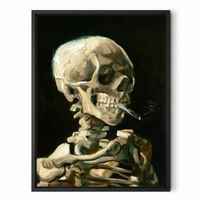 Vincent van Gogh Wall Art – Head of a Skeleton with a Burning Cigarette