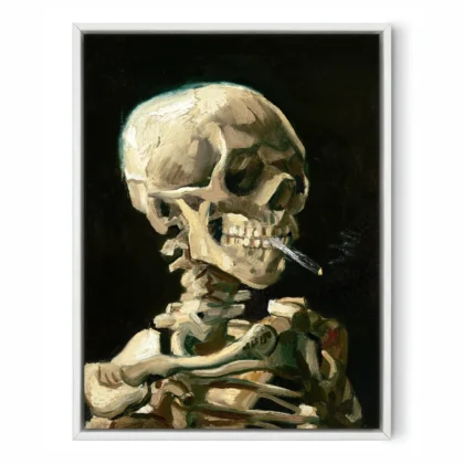 Vincent van Gogh Wall Art – Head of a Skeleton with a Burning Cigarette