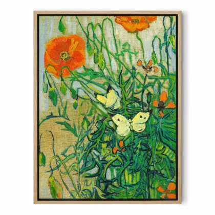 Vincent van Gogh Wall Art – Butterflies and Poppies