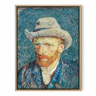 Vincent van Gogh Wandbild – Selbstporträt mit grauem Hut
