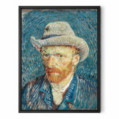 Vincent van Gogh Wandbild – Selbstporträt mit grauem Hut