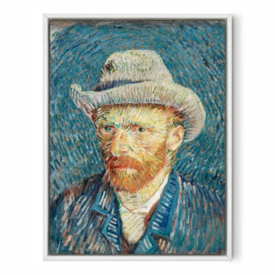 Vincent van Gogh Wandbild – Selbstporträt mit grauem Hut