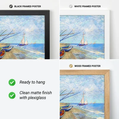 Vincent van Gogh Wall Art – Fishing Boats at Les Saintes