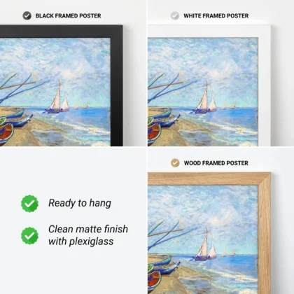 Vincent van Gogh Wandbild – Fischerboote bei Les Saintes