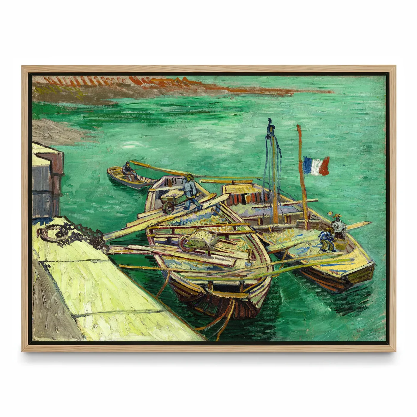 Vincent van Gogh Wall Art – Quay with Men Unloading Sand Barges