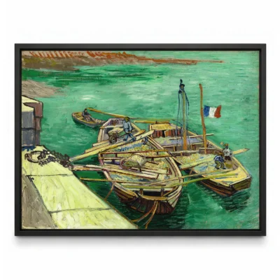 Vincent van Gogh Wall Art – Quay with Men Unloading Sand Barges