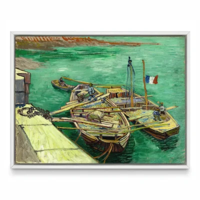 Vincent van Gogh Wall Art – Quay with Men Unloading Sand Barges