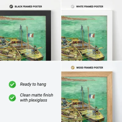 Vincent van Gogh Wall Art – Quay with Men Unloading Sand Barges