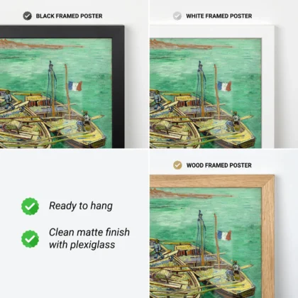 Vincent van Gogh Wall Art – Quay with Men Unloading Sand Barges