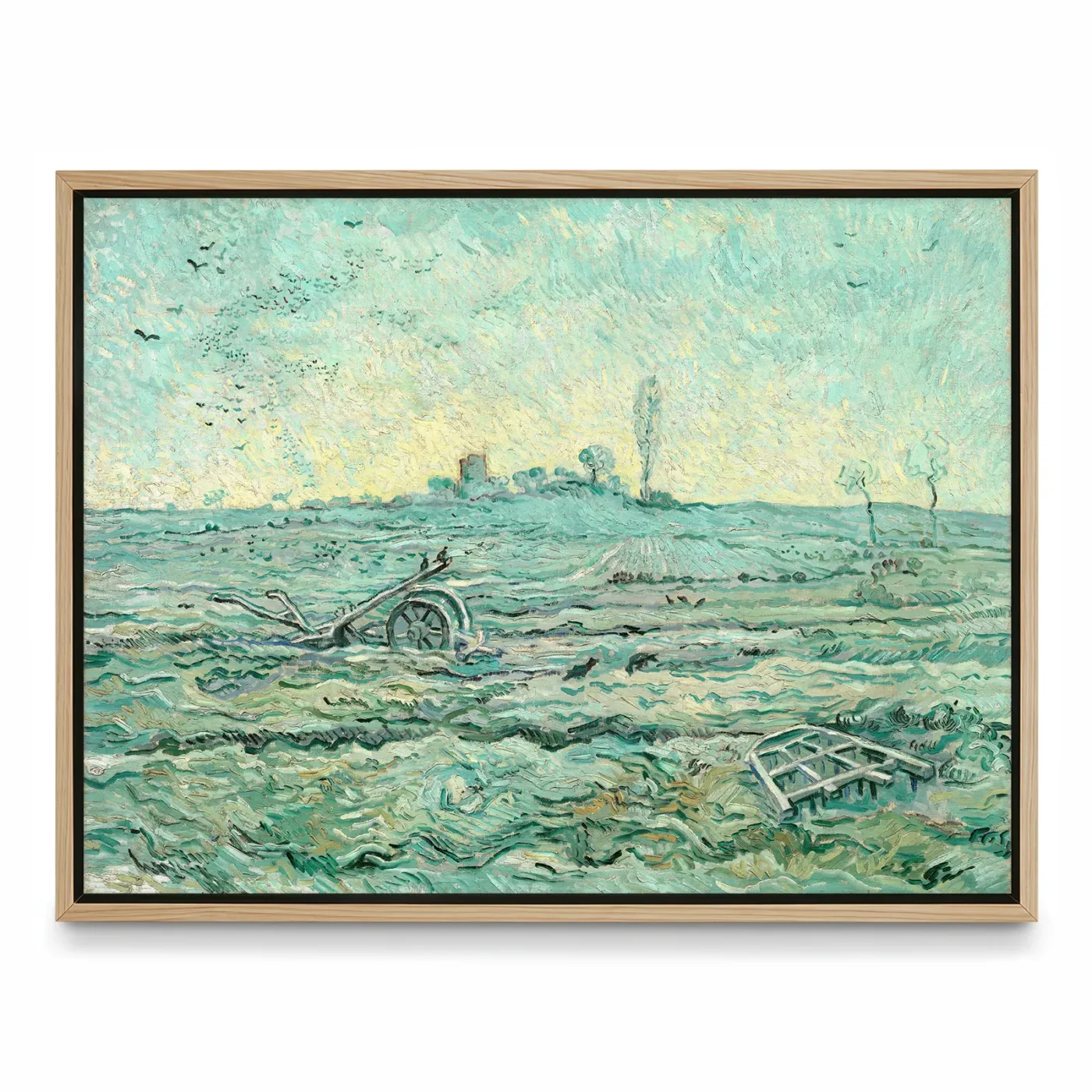 Vincent van Gogh Wall Art – Snow-Covered Field with a Harrow