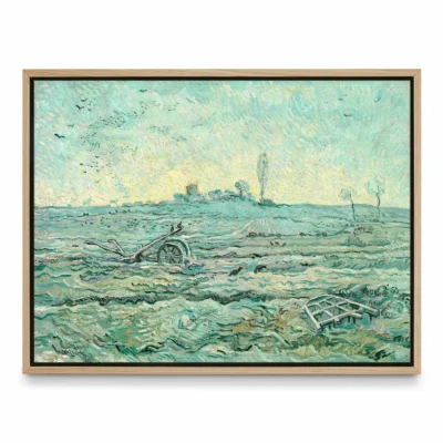 Vincent van Gogh Wall Art – Snow-Covered Field with a Harrow