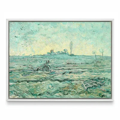Vincent van Gogh Wall Art – Snow-Covered Field with a Harrow