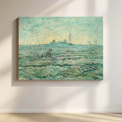 Vincent van Gogh Wall Art – Snow-Covered Field with a Harrow