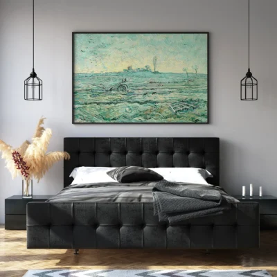 Vincent van Gogh Wall Art – Snow-Covered Field with a Harrow