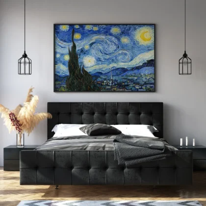 Vincent van Gogh paveikslas – Žvaigždėta naktis