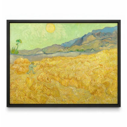 Vincent van Gogh paveikslas – Kviečių laukas su pjovėju