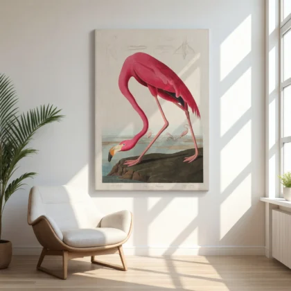 Audubon - Pink Flamingo from Birds of America Print