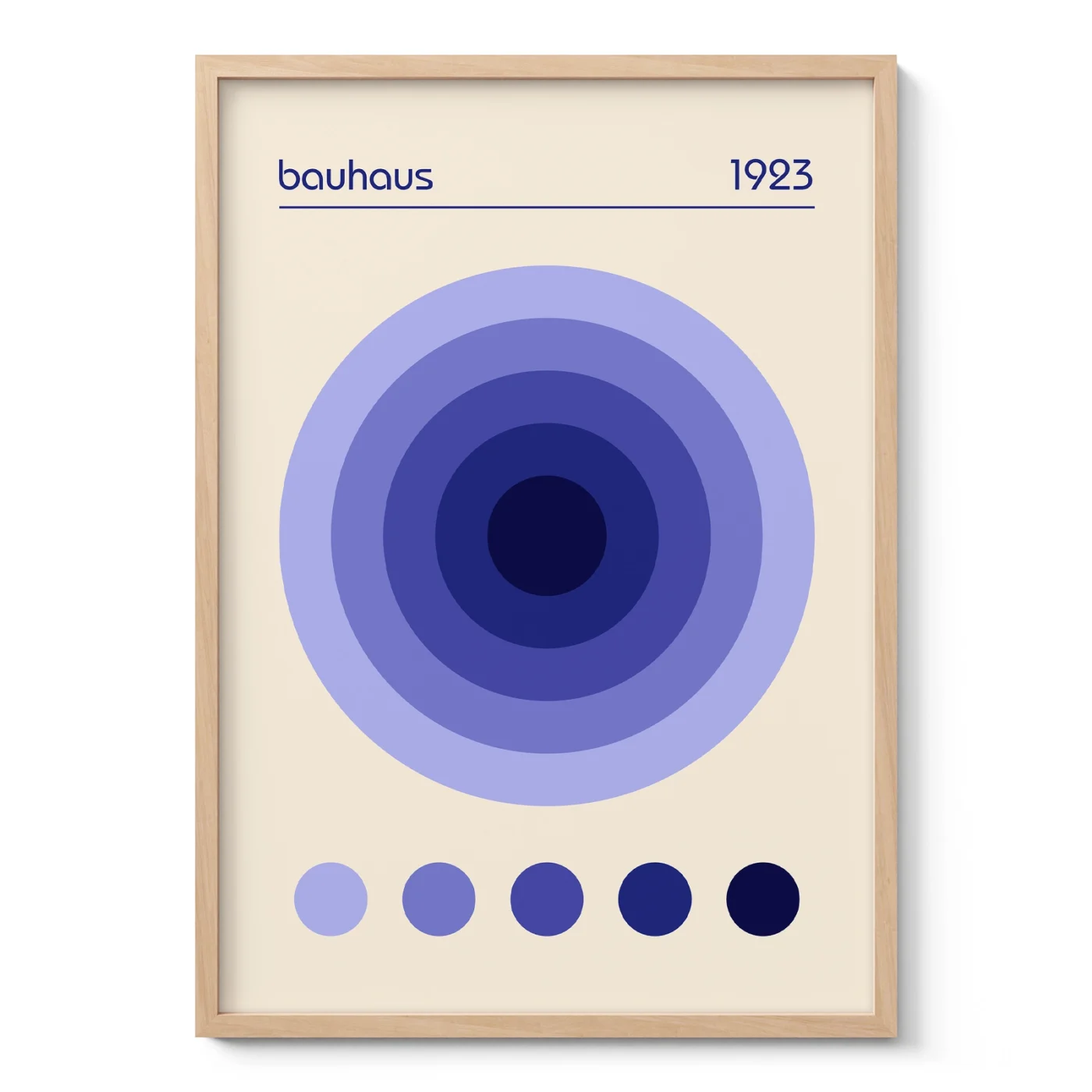 Bauhaus 1923 Print – Purple
