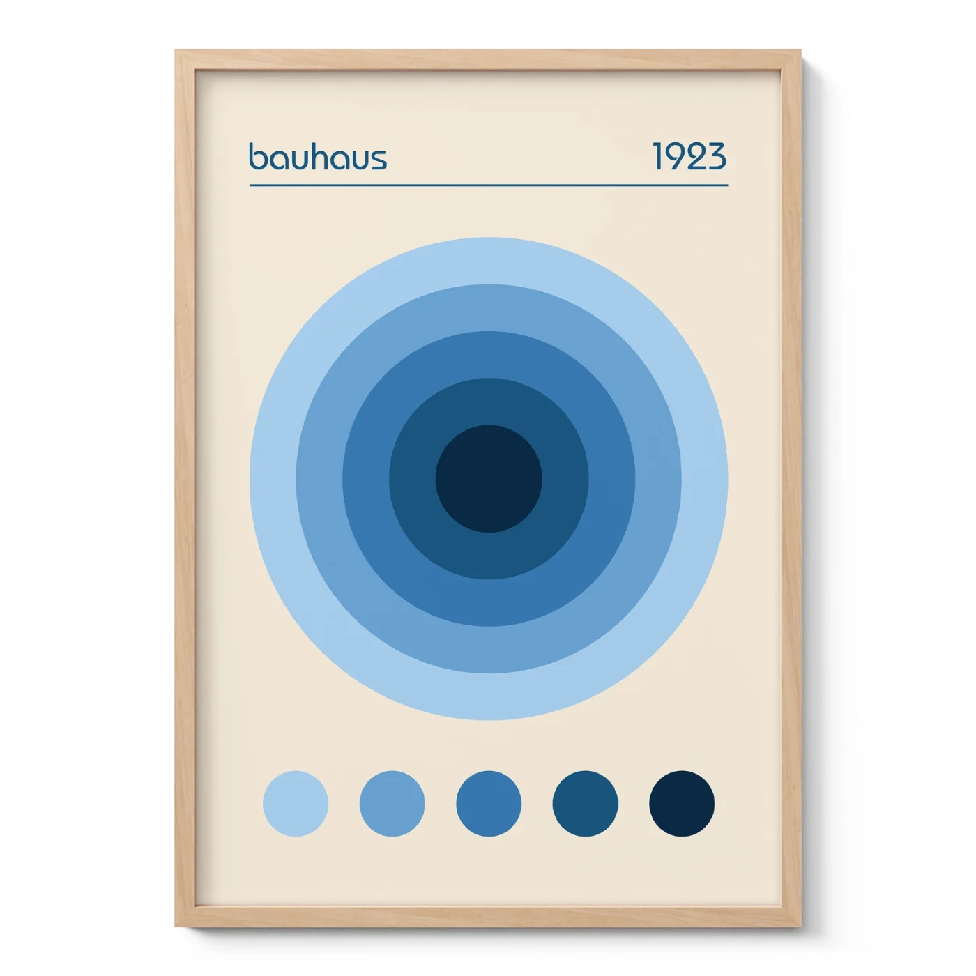 Bauhaus 1923 Print – Blue