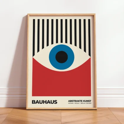 Bauhaus Eye Print – Red