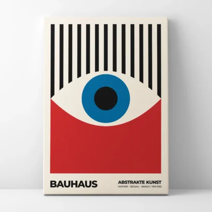 Bauhaus Eye Print – Red