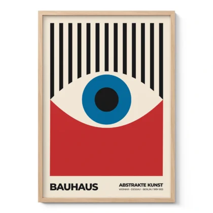 Bauhaus Eye Print – Red