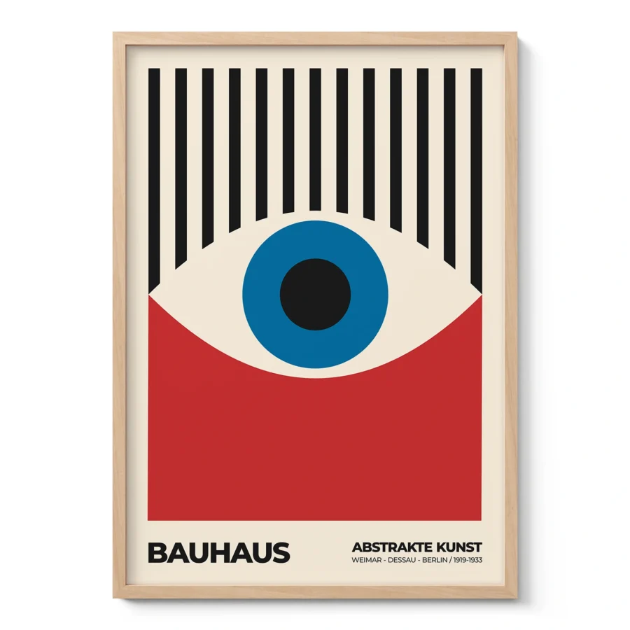 Bauhaus Eye Print – Red