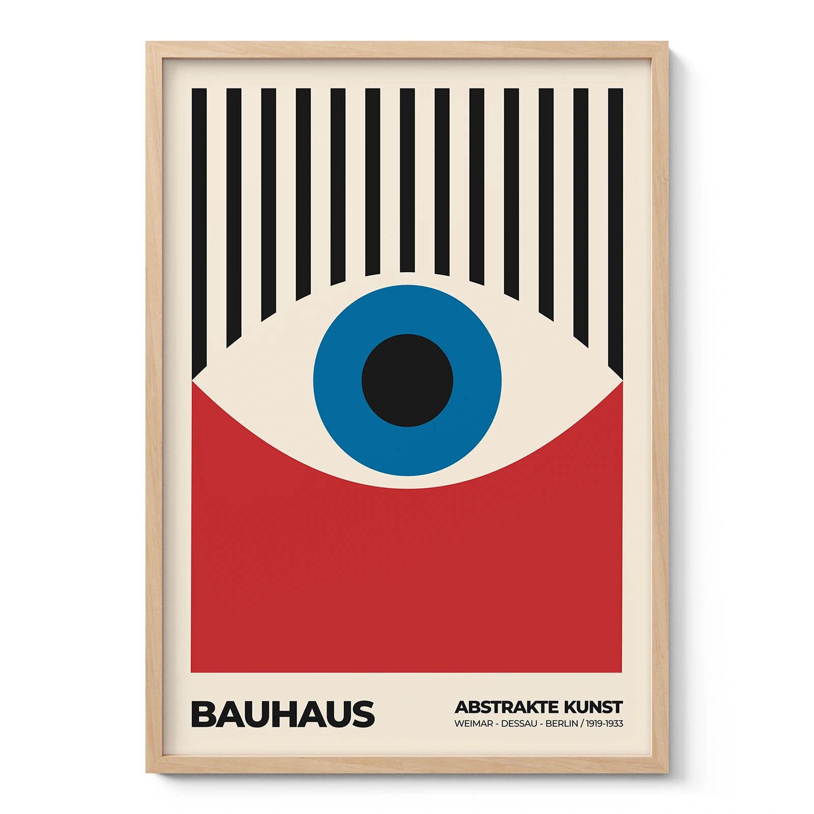 Bauhaus Eye Print – Red