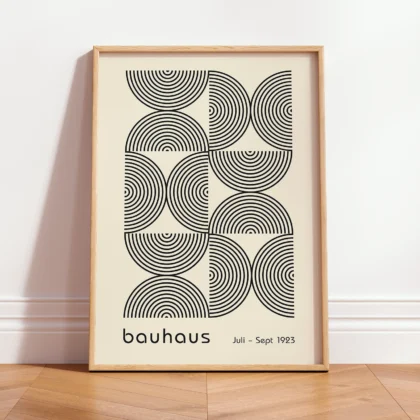 Bauhaus Exhibition Print – Half Circles