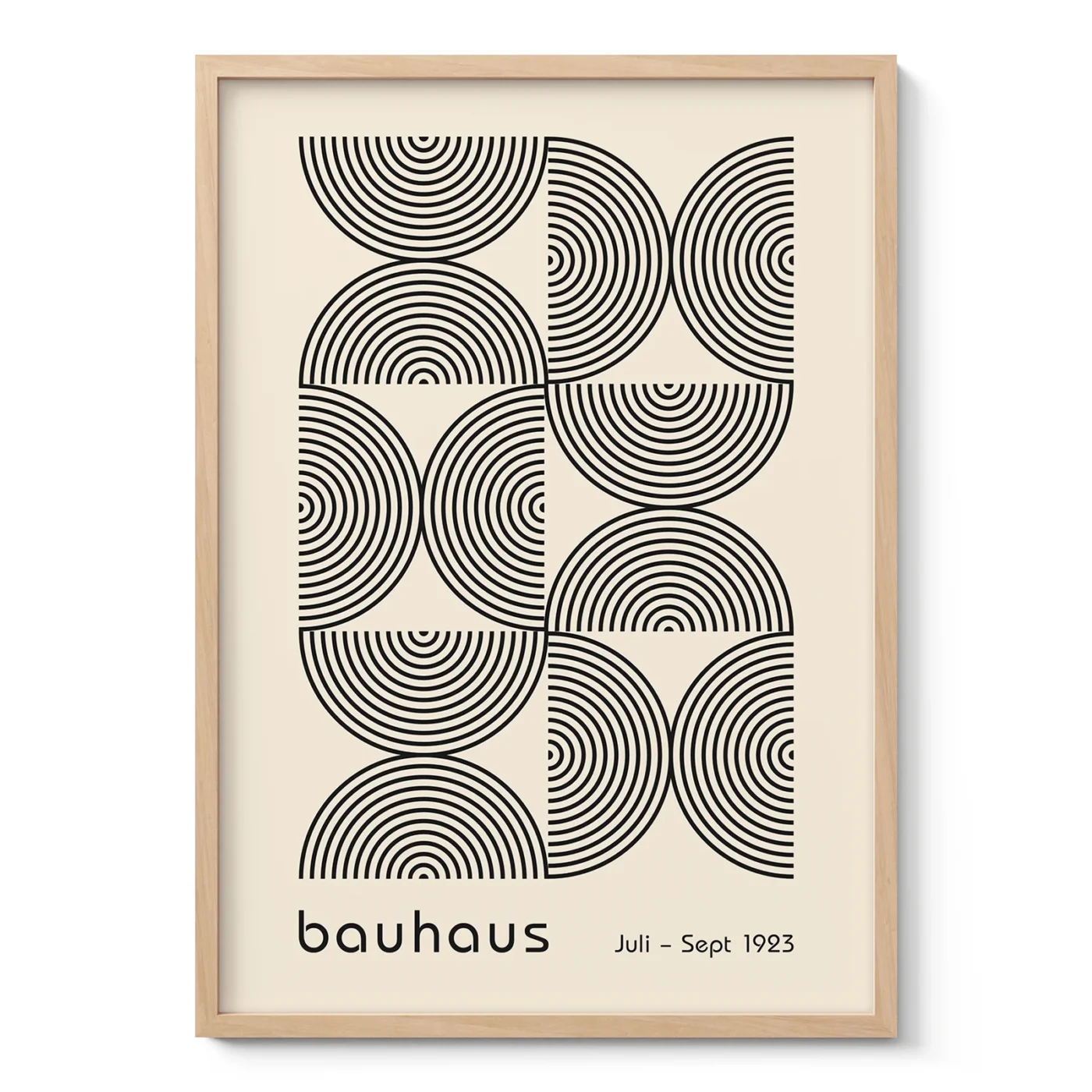 Bauhaus Exhibition Print – Half Circles